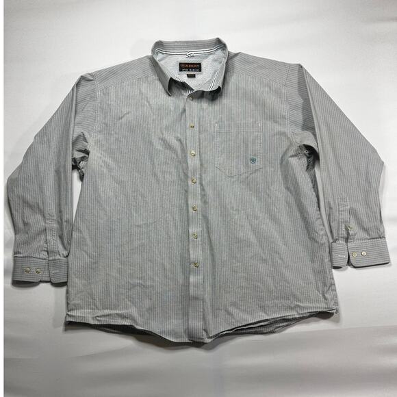 Ariat Other - Ariat Pro Series Men's Long Sleeve Blue Plaid Button Up Shirt - Size 3XL